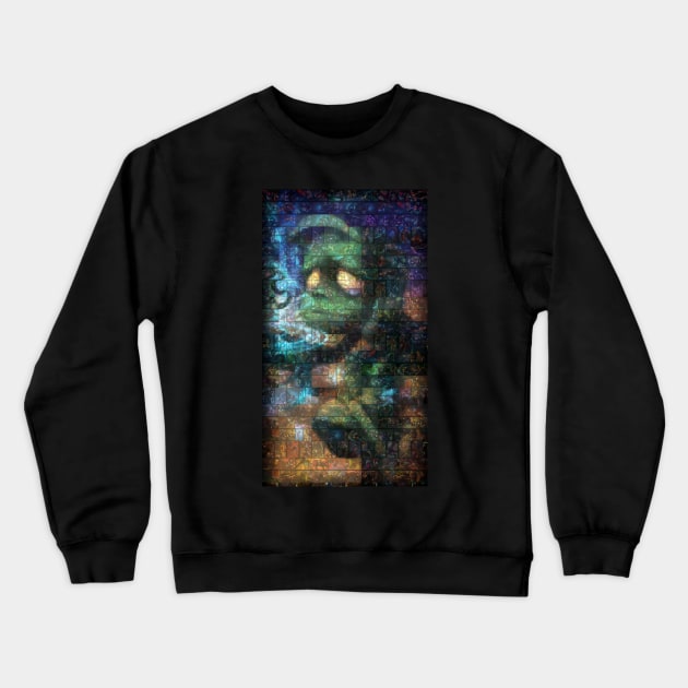 Amumu  Mosaic Portrait 1 Crewneck Sweatshirt by nowtfancy